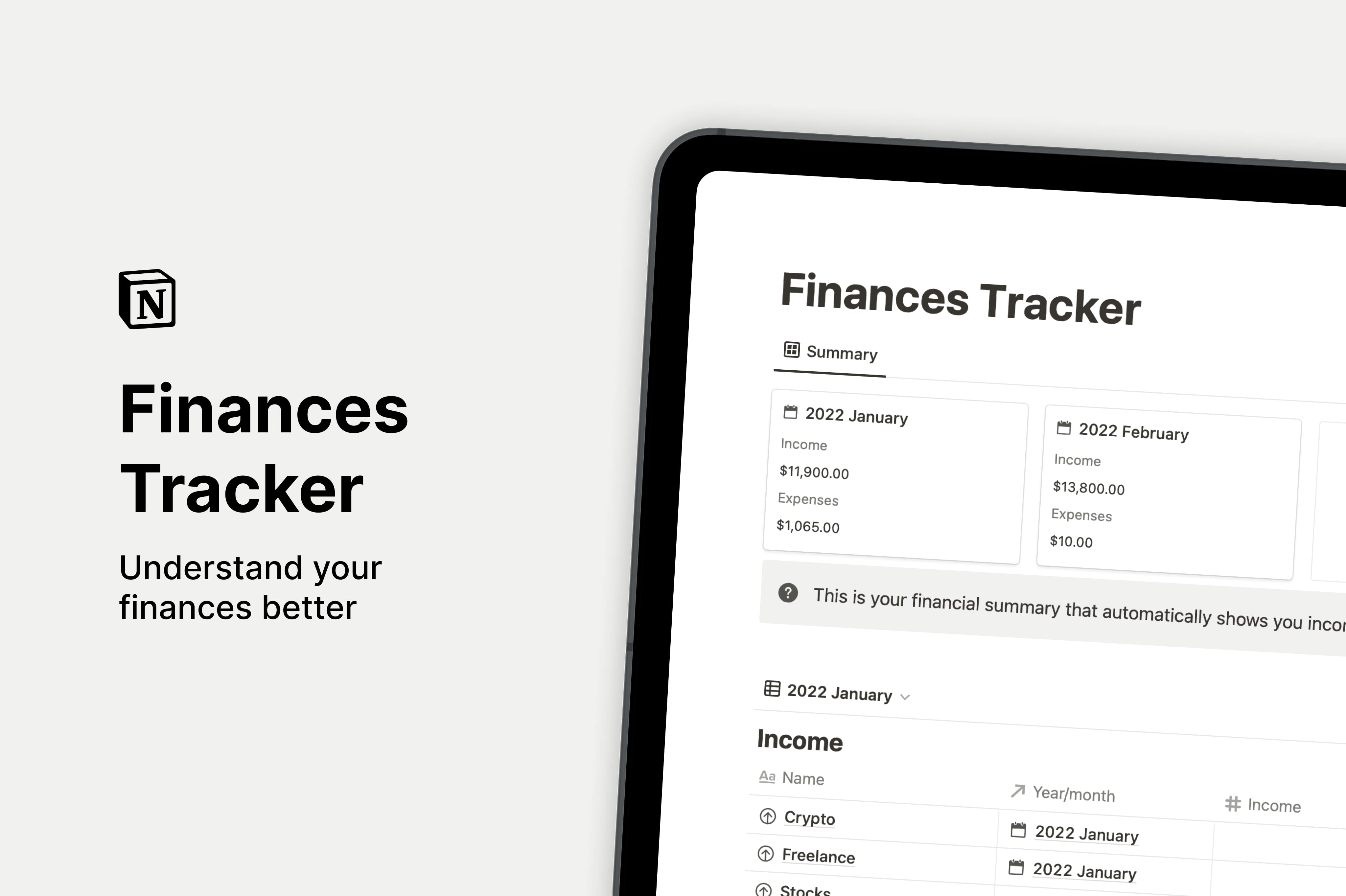 Notion Finance Tracker Notionway